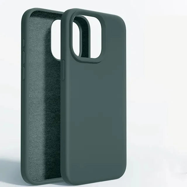 Liquid Silicone Shockproof Case For Apple iPhone 15 14 12 11 13 Pro Max Soft Cute Back Cover For 14 15 Plus Phone Accessories - Slobuy