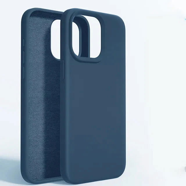 Liquid Silicone Shockproof Case For Apple iPhone 15 14 12 11 13 Pro Max Soft Cute Back Cover For 14 15 Plus Phone Accessories - Slobuy