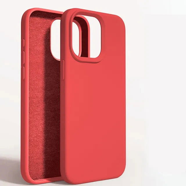 Liquid Silicone Shockproof Case For Apple iPhone 15 14 12 11 13 Pro Max Soft Cute Back Cover For 14 15 Plus Phone Accessories - Slobuy