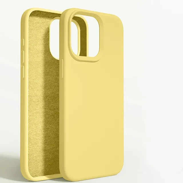 Liquid Silicone Shockproof Case For Apple iPhone 15 14 12 11 13 Pro Max Soft Cute Back Cover For 14 15 Plus Phone Accessories - Slobuy