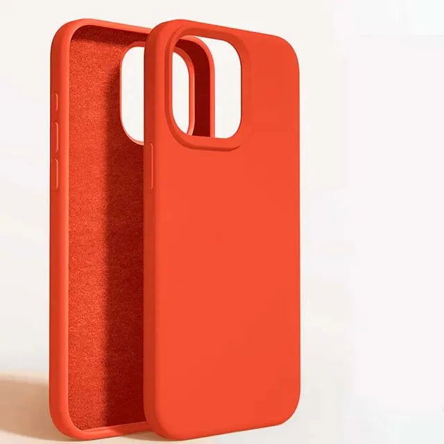 Liquid Silicone Shockproof Case For Apple iPhone 15 14 12 11 13 Pro Max Soft Cute Back Cover For 14 15 Plus Phone Accessories - Slobuy