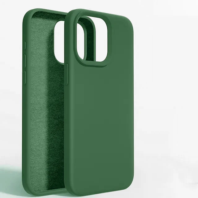 Liquid Silicone Shockproof Case For Apple iPhone 15 14 12 11 13 Pro Max Soft Cute Back Cover For 14 15 Plus Phone Accessories - Slobuy