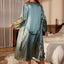 Little Cherry Print Belted Robe Sexy Satin Elegant Loungewear Four Seasons Breathable Sleepwear for Women - Slobuy