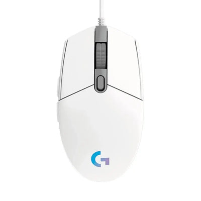 Logitech G102 Mouse Original Ergonomic Mouse Optical 8000DPI 16.8M Color LED Customizing 6 Buttons Wired Pc Gaming Accessories - Slobuy