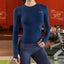 Long Sleeve Yoga Shirts Sport Top Fitness Clothes Wear for Women Gym Femme Jersey Mujer Running - Slobuy