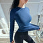 Long Sleeve Yoga Shirts Sport Top Fitness Clothes Wear for Women Gym Femme Jersey Mujer Running - Slobuy