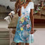 Loose V-neck Outdoor Dress - Slobuy