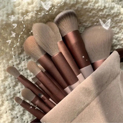 13 PCS/Lot Makeup Brushes Set Eye Shadow Foundation Women Cosmetic Powder Blush Blending Beauty Make Up Tool - Slobuy