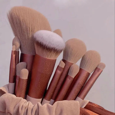 13 PCS/Lot Makeup Brushes Set Eye Shadow Foundation Women Cosmetic Powder Blush Blending Beauty Make Up Tool - Slobuy
