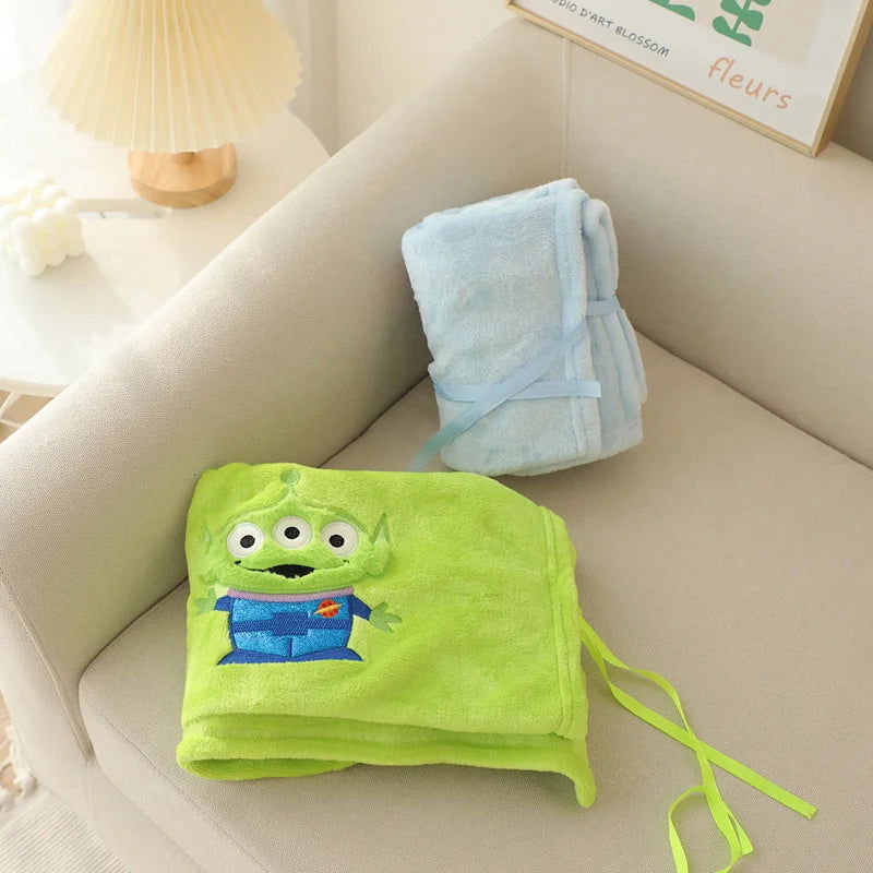 Lovely Mickey Stitch Blanket Cartoon Anime Nap Blanket Alien Lotso Spring Summer Flannel Blanket For Child Girl Baby Single Size - Slobuy