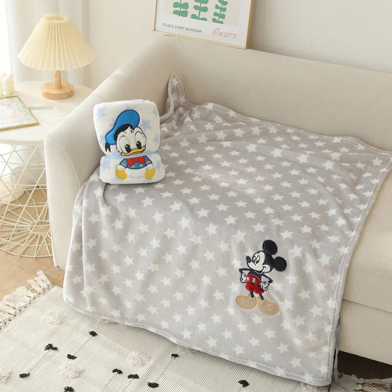 Lovely Mickey Stitch Blanket Cartoon Anime Nap Blanket Alien Lotso Spring Summer Flannel Blanket For Child Girl Baby Single Size - Slobuy