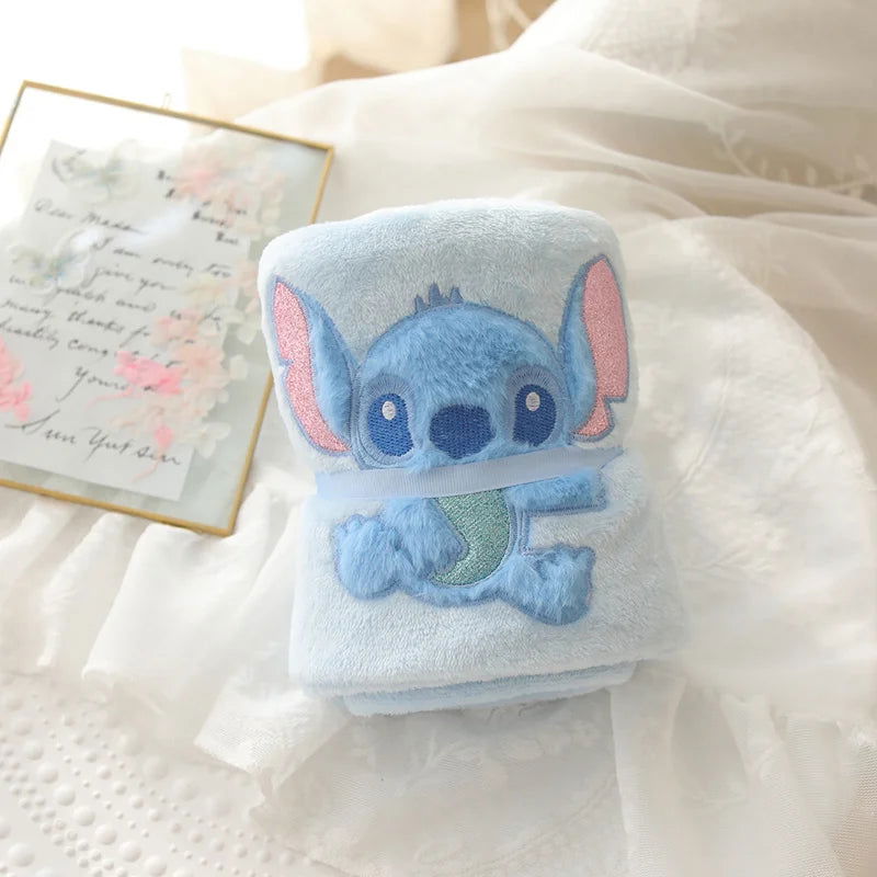 Lovely Mickey Stitch Blanket Cartoon Anime Nap Blanket Alien Lotso Spring Summer Flannel Blanket For Child Girl Baby Single Size - Slobuy