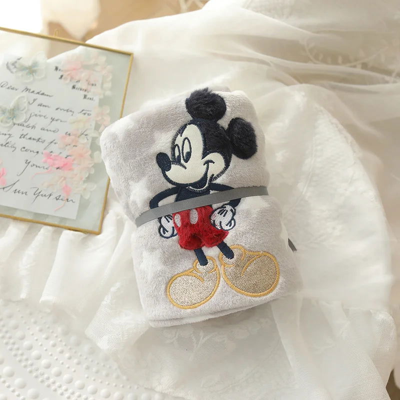 Lovely Mickey Stitch Blanket Cartoon Anime Nap Blanket Alien Lotso Spring Summer Flannel Blanket For Child Girl Baby Single Size - Slobuy