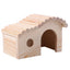 Lovely Wooden Hamster Cottage Waterproof Small Animal Sleeping Nest Hedgehog Cozy House Evade Assembly Pet Supplies - Slobuy