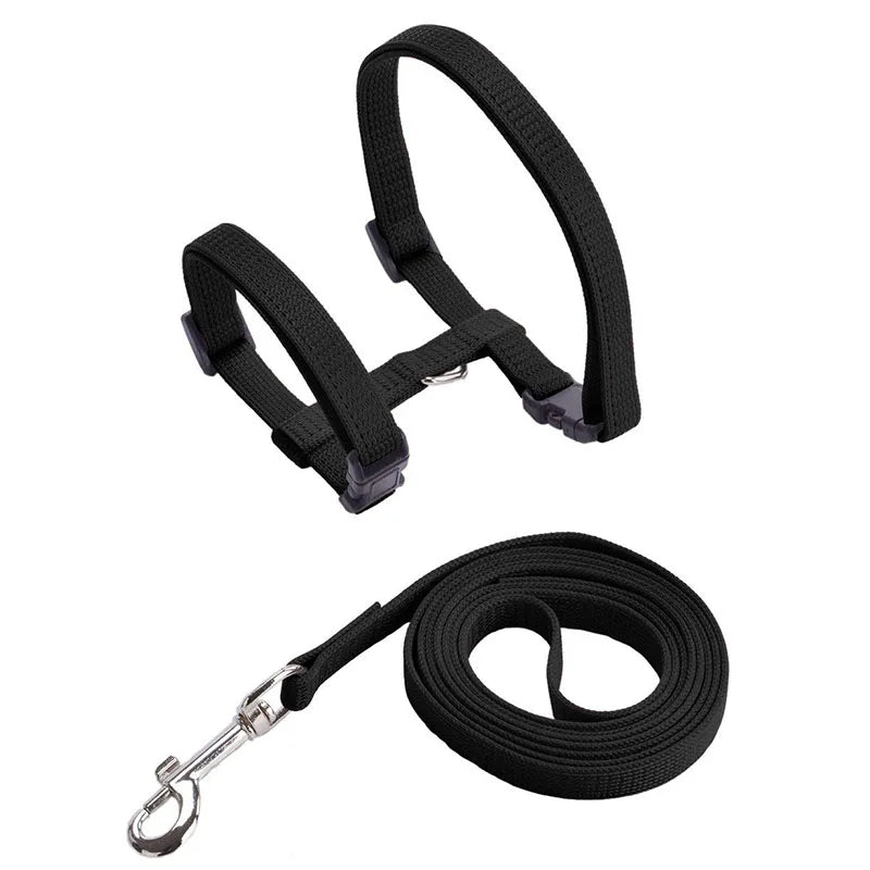Low Price Rabbit Cat Harness and Leash Set Adjustable Nylon Harnesses for Bunny Kitten Pet Outdoor Walking Supplies Accessories - Slobuy