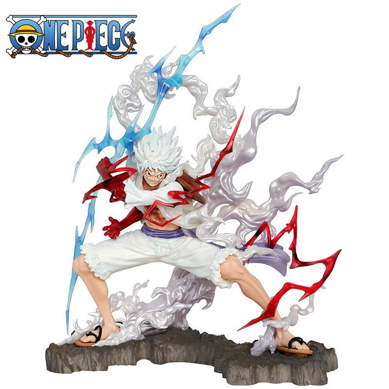 Luffy Anime One Piece Figure Luffy Gear 5 Action Figures Anime One Piece Statue Monkey D. Luffy Pvc Model Toy Gift For Boyfriend - Slobuy