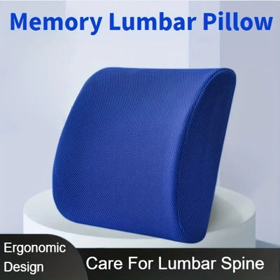 Lumbar Support Pillow For Office Chair And Car Seat, Perfectly Balanced Memory Foam Lumbar Pillow Multi-purpose Back Cushion For - Slobuy