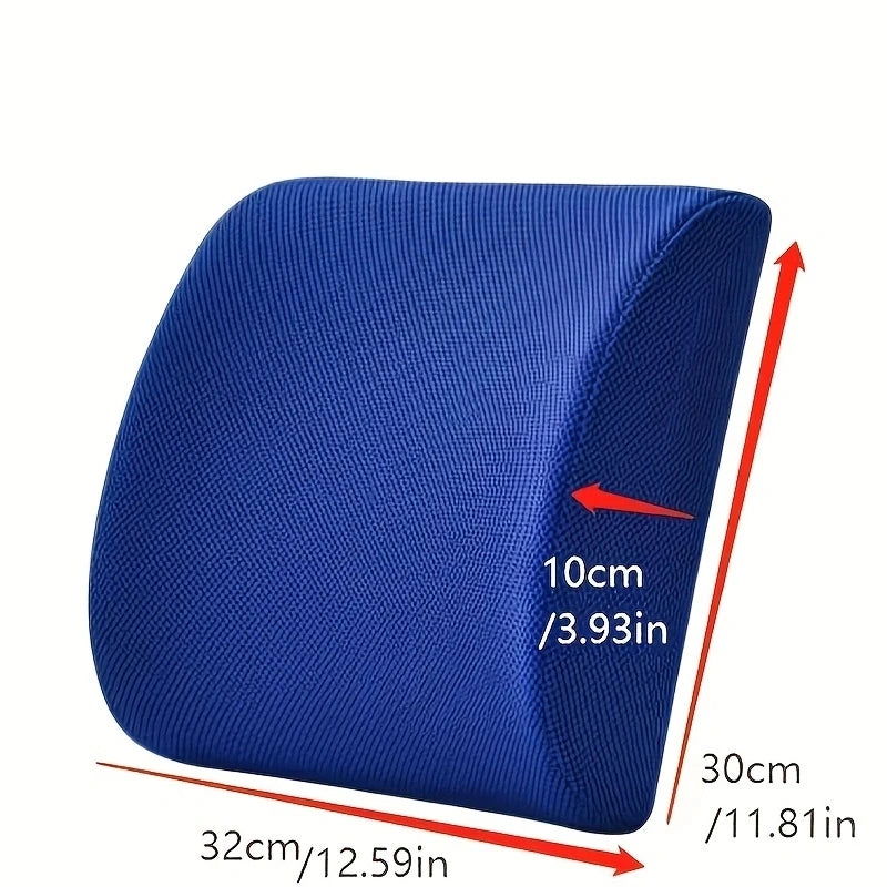 Lumbar Support Pillow For Office Chair And Car Seat, Perfectly Balanced Memory Foam Lumbar Pillow Multi-purpose Back Cushion For - Slobuy