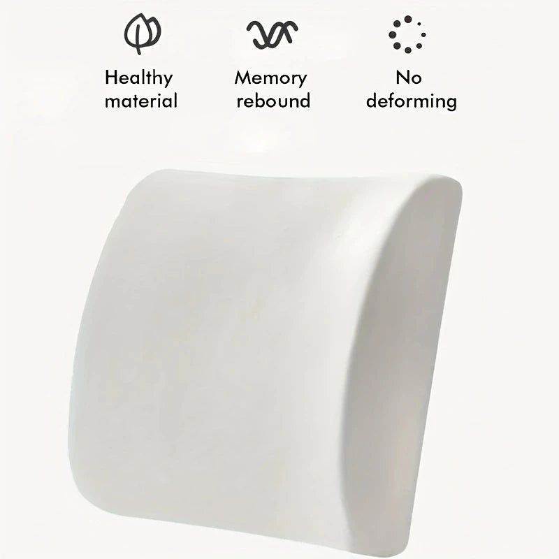 Lumbar Support Pillow For Office Chair And Car Seat, Perfectly Balanced Memory Foam Lumbar Pillow Multi-purpose Back Cushion For - Slobuy