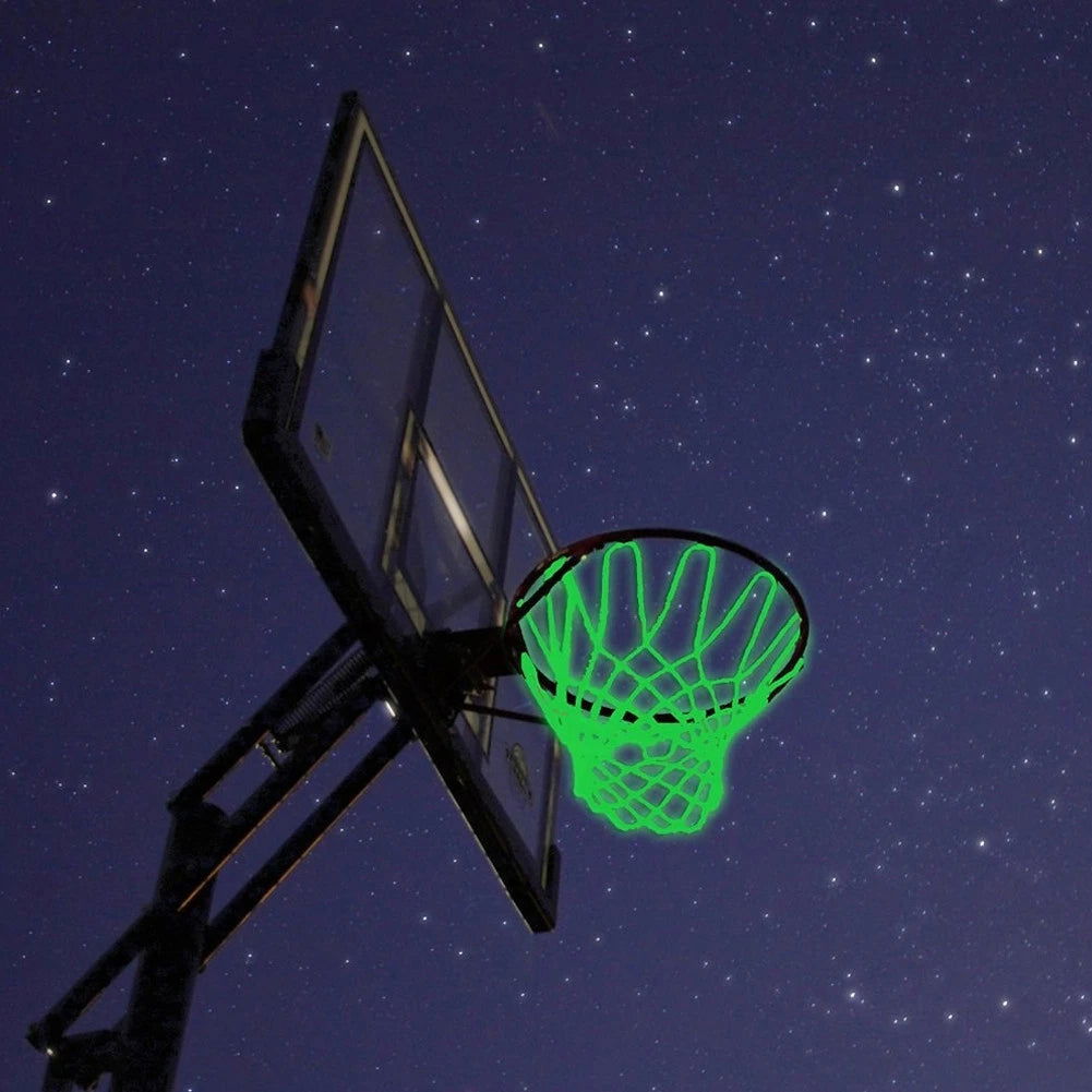 Luminous Basketball Net Self-illuminated Glowing Light Fluoresc Basketball Standard Training Nylon Net Outdoor Sport Accessories - Slobuy