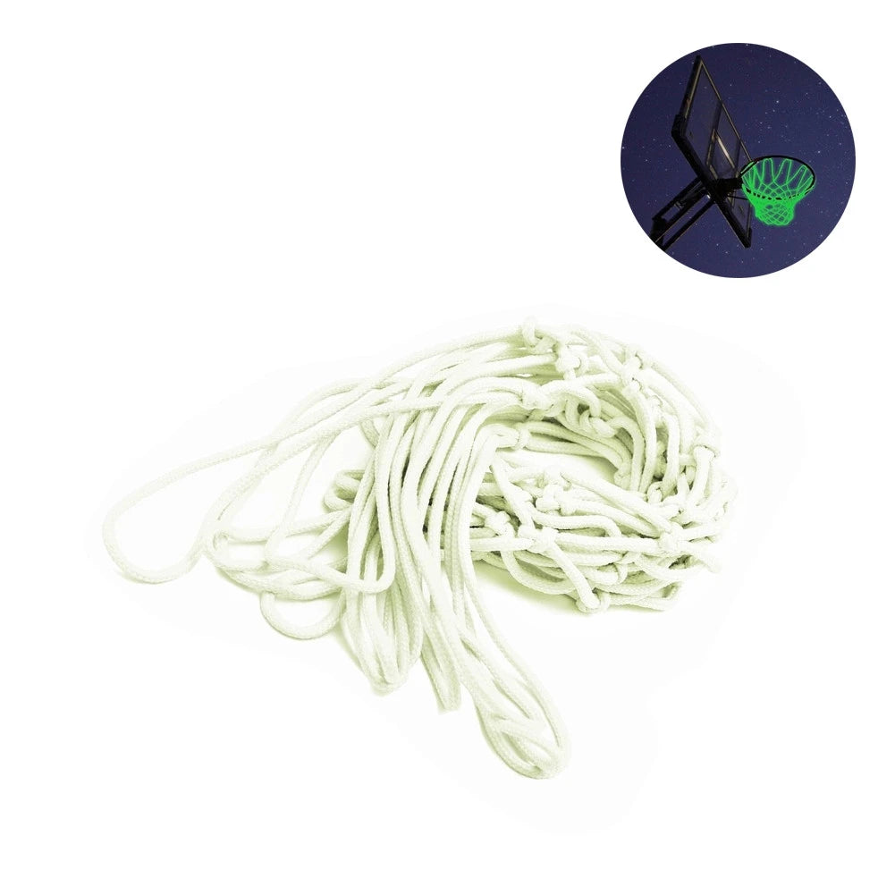 Luminous Basketball Net Self-illuminated Glowing Light Fluoresc Basketball Standard Training Nylon Net Outdoor Sport Accessories - Slobuy