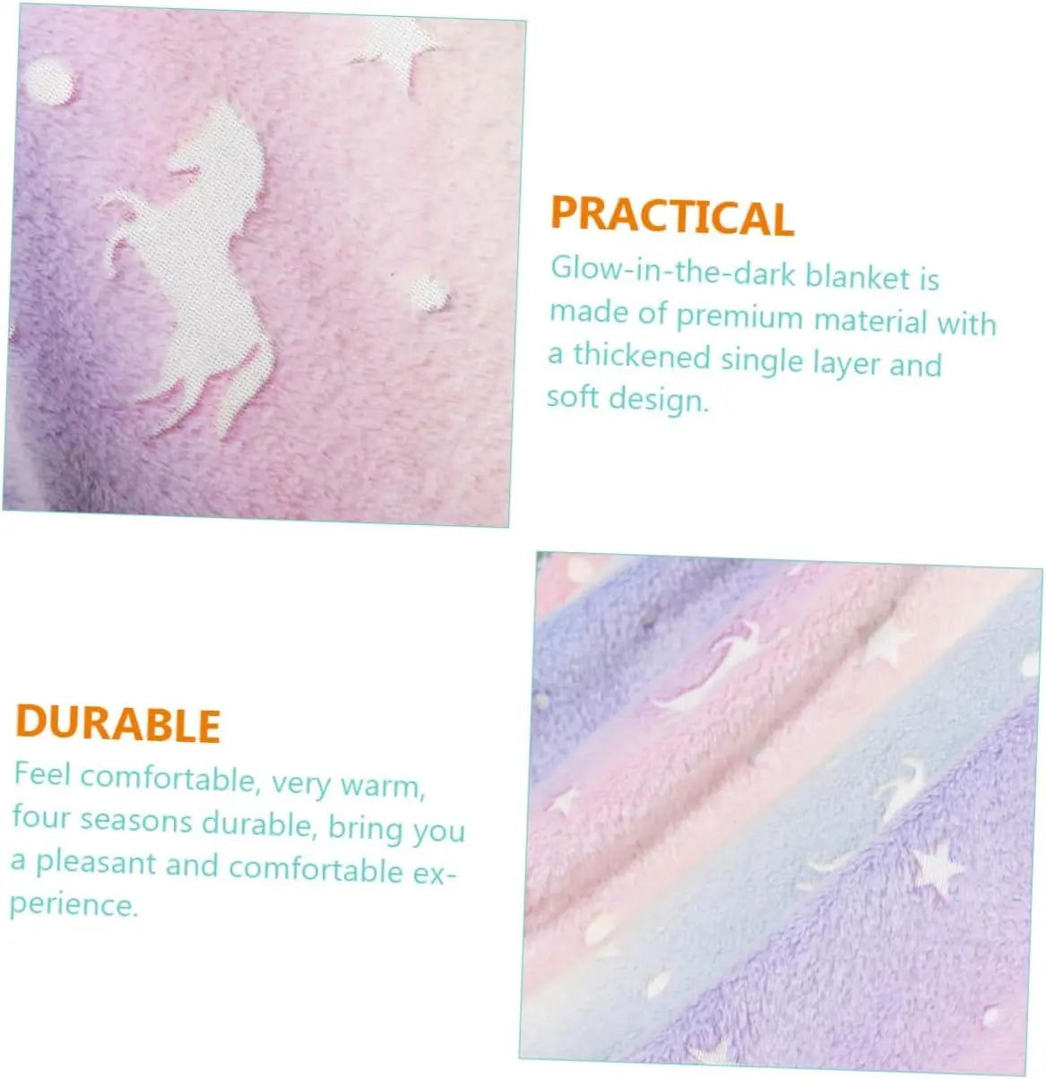Luminous Blanket Flannel Cartoon Pattern Office, Children's Nap Blanket Comfortable And Soft (75*100cm) - Slobuy