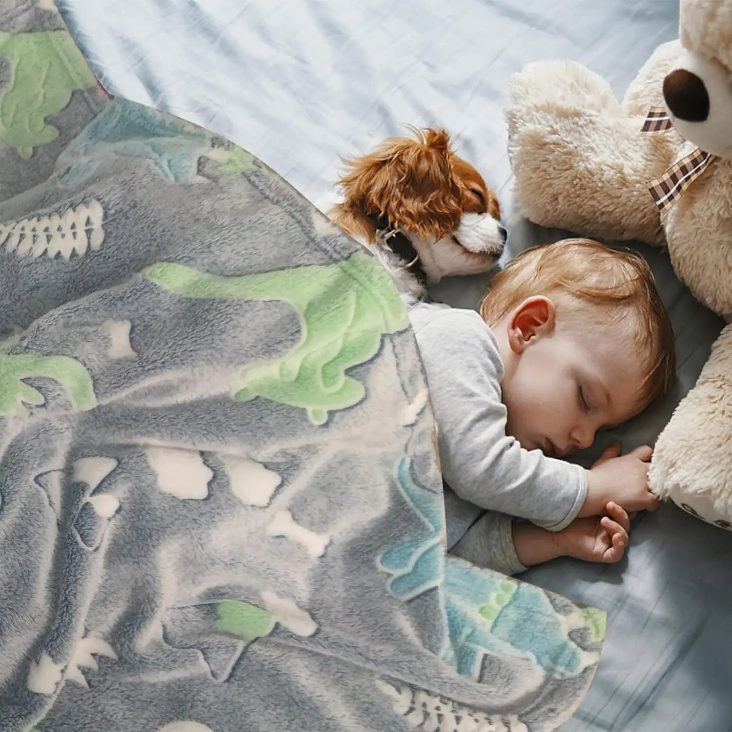Luminous Blanket Flannel Cartoon Pattern Office, Children's Nap Blanket Comfortable And Soft (75*100cm) - Slobuy