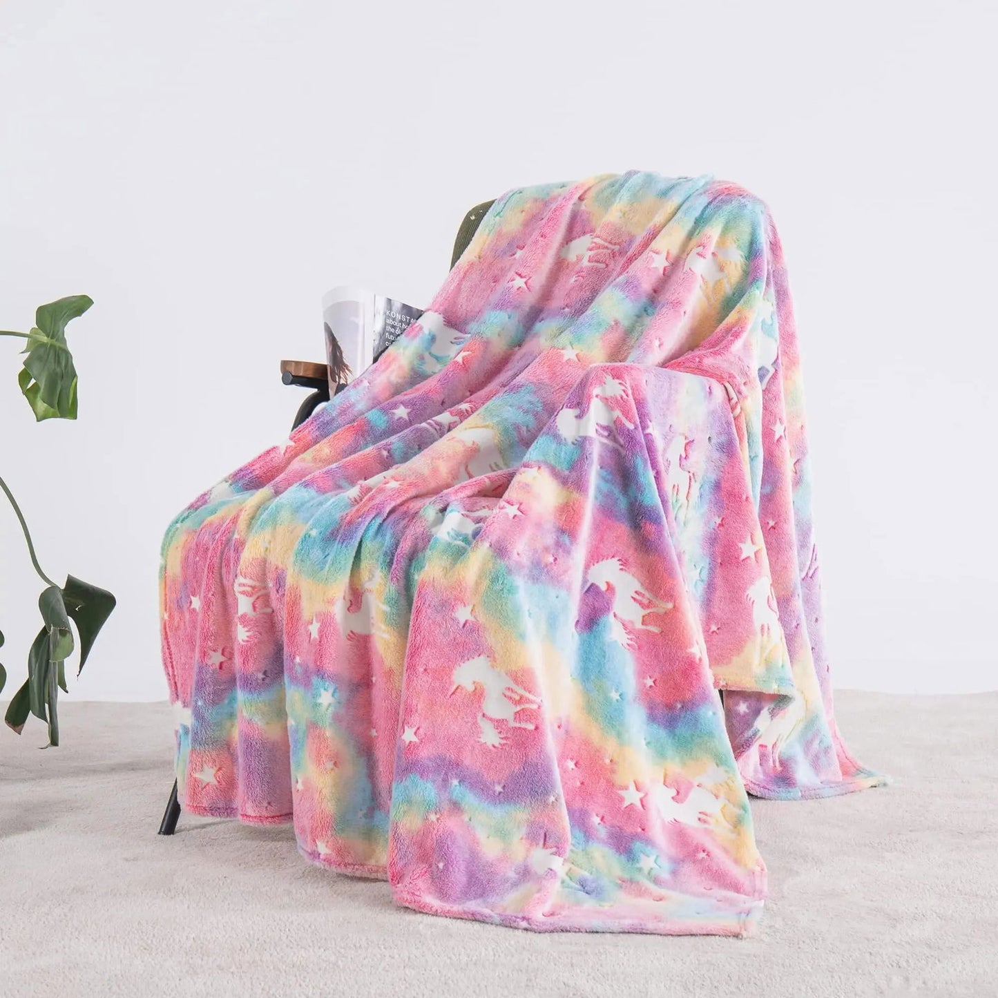 Luminous Blanket Flannel Cartoon Pattern Office, Children's Nap Blanket Comfortable And Soft (75*100cm) - Slobuy
