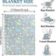 Luminous Unicorn Dinosaur Throw Blanket for Girls Boys Plush Flannel Blanket Christmas Tree Glow in the Dark Super Soft - Slobuy