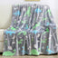 Luminous Unicorn Dinosaur Throw Blanket for Girls Boys Plush Flannel Blanket Christmas Tree Glow in the Dark Super Soft - Slobuy