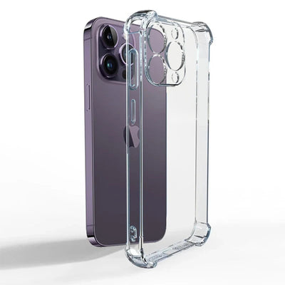 Luxury Clear Shockproof Case For iPhone 15 14 13 12 11 Pro Max Phone Cover on iPhone 13 12 Mini X XR XS 8 14 15 Plus Back Cover - Slobuy
