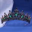 Luxury Elegant AB Crystal Crown Hair Accessories Tiara For Women Party Red Purple Rhinestone Bridal Crown New Hair Jewelry - Slobuy