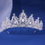 Luxury Elegant AB Crystal Crown Hair Accessories Tiara For Women Party Red Purple Rhinestone Bridal Crown New Hair Jewelry - Slobuy