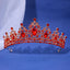Luxury Elegant AB Crystal Crown Hair Accessories Tiara For Women Party Red Purple Rhinestone Bridal Crown New Hair Jewelry - Slobuy