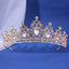 Luxury Elegant AB Crystal Crown Hair Accessories Tiara For Women Party Red Purple Rhinestone Bridal Crown New Hair Jewelry - Slobuy