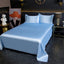 Luxury Flat Sheet Solid Color Satin Bed Sheet Soft Comfortable Bedsheet High-End Bedclothes Sheet - Slobuy