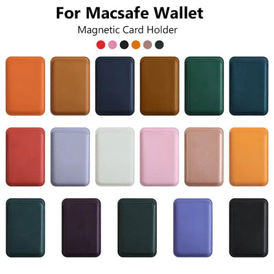 Luxury For Magsafe Magnetic Leather Wallet Case For iPhone 13 12 11 14 Pro Max 15Pro S23 Card Holder Phone Bag Cover Accessories - Slobuy