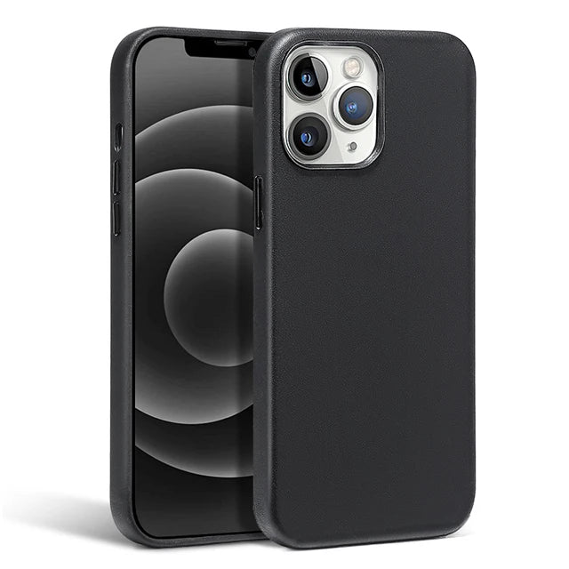 Luxury Leather Magnetic Case For iPhone 15 14 13 Pro Max Plus Mini For Magsafe Wireless Charging With Animation Phone Accessorie - Slobuy