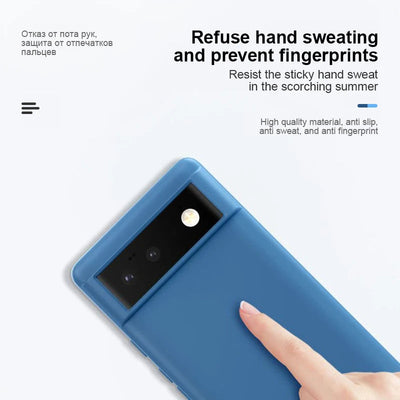 Luxury Original Liquid Silicone Case For Google Pixel 8 7 6 Pro 6A 7A Shockproof Cover Phone Cases Protection Cover Accessories - Slobuy