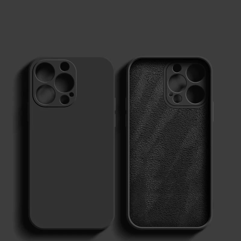 Luxury Original Liquid Silicone Case For iPhone 15 14 13 12 11 Pro Max Plus Soft Cases Shockproof Bumper Cover Phone Accessories - Slobuy