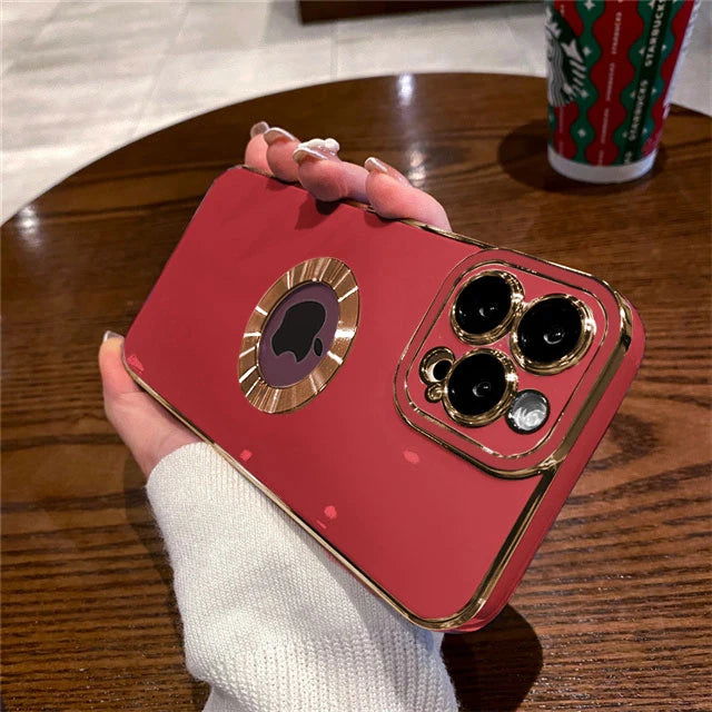 Luxury Plating Shockproof Case For iPhone 15 14 13 12 11 Pro Max Silicone Cover For Apple 14 15 Plus Coque Phone Accessories - Slobuy
