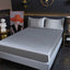 Luxury Satin Fitted Sheet High-End Solid Color Mattress Cover With Elastic Band Bed Sheet Rayon Fit Sheet - Slobuy