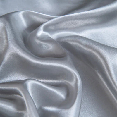 Luxury Satin Fitted Sheet High-End Solid Color Mattress Cover With Elastic Band Bed Sheet Rayon Fit Sheet - Slobuy