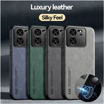 Luxury Shockproof Case for Xiaomi 13T Pro Protective Cover Built-in Magnetic Car Holder Protection Phone Coque Fundas - Slobuy