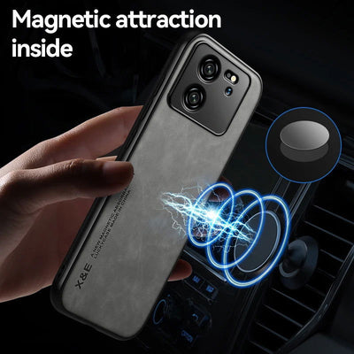 Luxury Shockproof Case for Xiaomi 13T Pro Protective Cover Built-in Magnetic Car Holder Protection Phone Coque Fundas - Slobuy