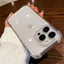 Luxury Shockproof Clear Phone Case For iPhone 15 14 13 12 11 Pro Max X XR XS XS Max Silicone Bumper Transparent Hard Back Cover - Slobuy