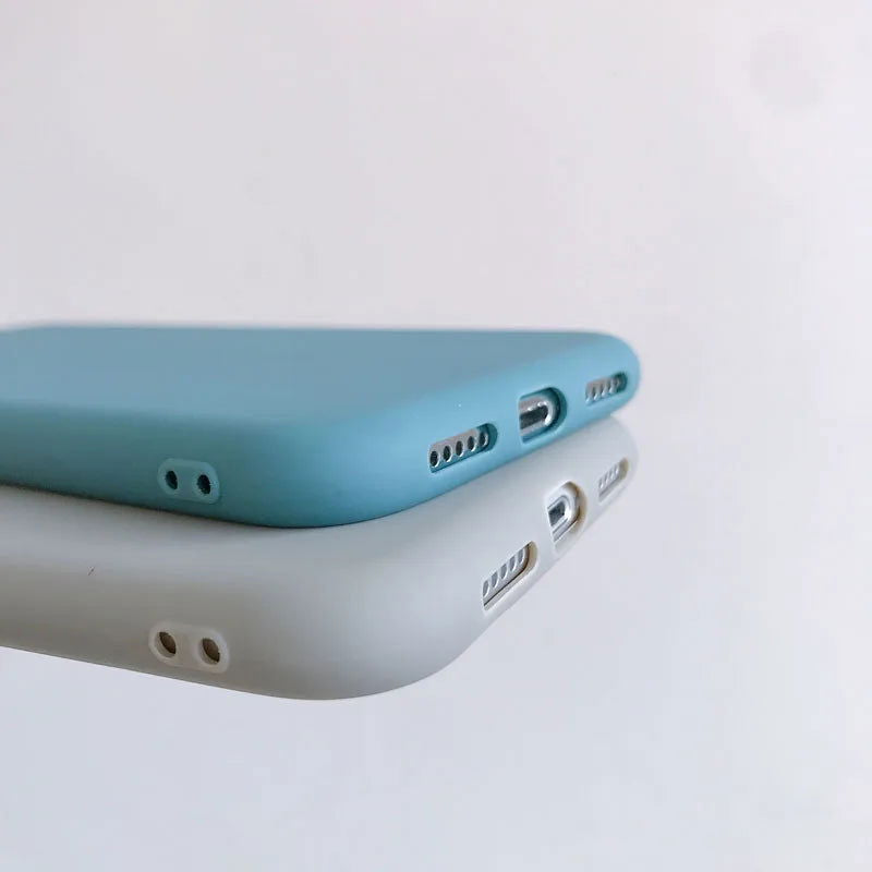 Luxury Silicone Phone Case for iPhone 11 13 12 Pro Max mini Soft Candy Cover for iPhone iPhone XR XS X 6 6S 7 8 Plus Cases - Slobuy