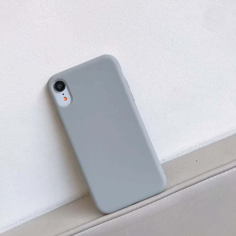 Luxury Silicone Phone Case for iPhone 11 13 12 Pro Max mini Soft Candy Cover for iPhone iPhone XR XS X 6 6S 7 8 Plus Cases - Slobuy
