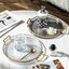 Luxury Storage Tray With Golden Handle Household Tea Dessert Fruit Storage Tray Living Room Kitchen Storage Plate Dinner Plate - Slobuy