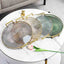 Luxury Storage Tray With Golden Handle Household Tea Dessert Fruit Storage Tray Living Room Kitchen Storage Plate Dinner Plate - Slobuy
